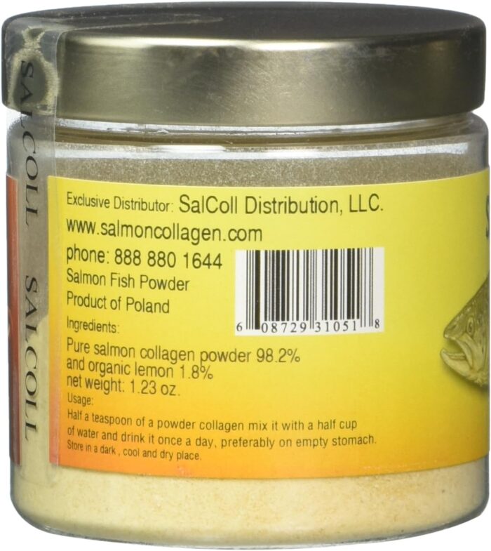 Salcoll Marine Collagen Peptides Powder - Bioactive Anti-Aging Supplement for Skin, Hair, Nails & Joints - 1.23 oz (1 Month Supply) - Image 3