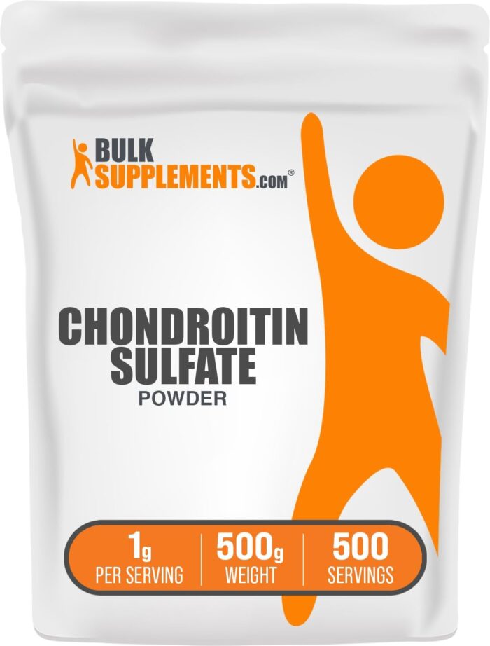 BulkSupplements.com Chondroitin Sulfate Powder - Chondroitin Sulfate Supplement, for Joint Support - Gluten Free, 1g per Serving, 500g (1.1 lbs) (Pack of 1) - Image 2