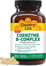 Country Life Coenzyme B-Complex, 120 Capsules – Supports Energy & Metabolism, Mood & Cognitive Function – Vegan, Gluten-Free, Bioavailable B Vitamins with Choline - Image 2
