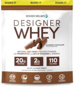 Designer Wellness, Designer Whey, Natural Whey Protein Powder with Probiotics, Fiber, and Key B-Vitamins for Energy, Gluten-Free, Gourmet Chocolate, 2 lb - Image 2