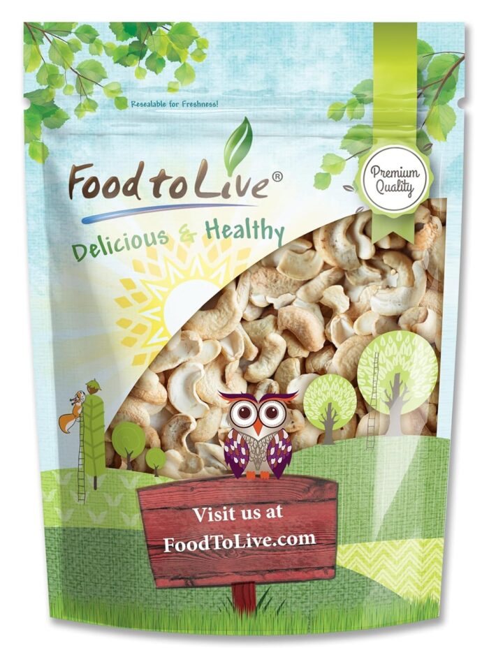 Food to Live Cashew Pieces, 5 Pounds – Kosher, Raw, Vegan, Paleo Friendly, Unsalted, Unroasted, Bulk, Rich in Selenium, Zinc, Magnesium, Proteins, and Antioxidants - Image 2