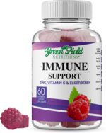 Greenfield Nutritions Halal Immune Support Elderberry Gummies for Adults - Supports Your Immune System Naturally with Halal Zinc and Vitamin C Gummy - 60 Delicious Mixed Berry Gummies Halal Vitamins - Image 2