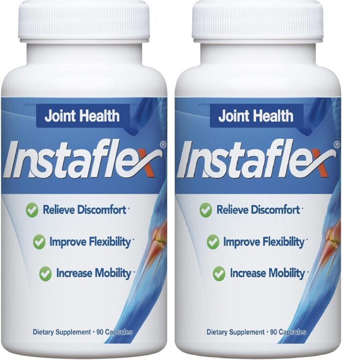 Instaflex Joint Support Supplement - Clinically Studied Joint Relief Blend of Glucosamine, MSM, White Willow, Turmeric, Ginger, Cayenne, Hyaluronic Acid - 180 Capsules - Image 2