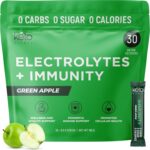 Keto Vitals Immunity Sugar Free Electrolytes Powder with Vitamin C, Ginger, Turmeric, & Elderberry - Boost Your Immune System and Rehydrate Your Body - Green Apple Flavor, 30 Count - Image 2