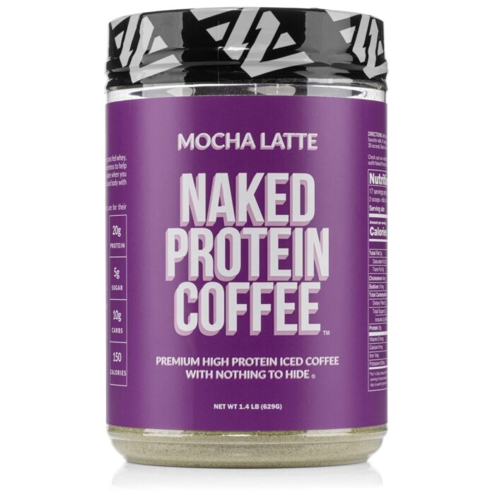 Naked Nutrition Mocha Latte Protein Coffee - Premium Instant Coffee - Protein Shake, Iced Coffee, Protein Drinks, Delicious Keto Friendly and Gluten Free, 17 Servings - Image 2