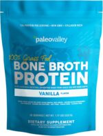 Paleovalley 100% Grass Fed Bone Broth Protein Powder - Vanilla - Rich in Collagen for Hair, Skin, Gut Health, Bone and Joint Support - 28 Servings - Image 2