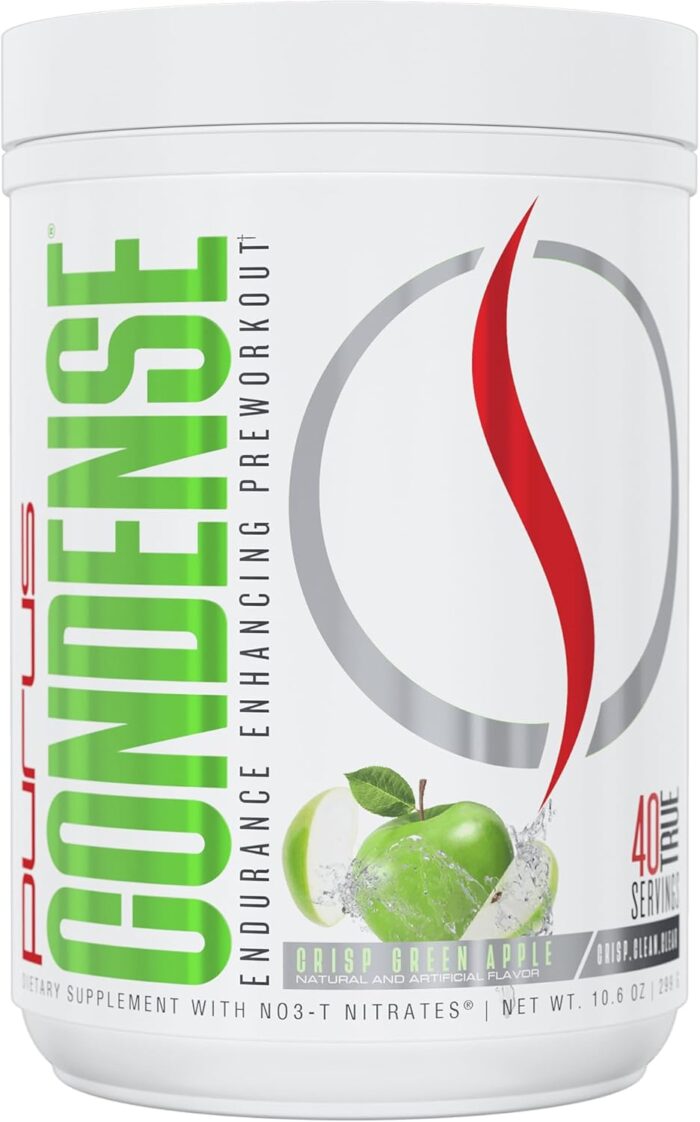 Purus Labs CONDENSE PreWorkout Powder, 40 Servings (Crisp Green Apple) - Image 2