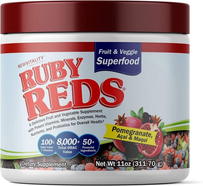 Ruby Reds | Delicious Reds Powder Fruit & Vegetable Supplement with Potent Vitamins, Minerals, Enzymes, Herbs, Nutrients and Probiotics for Overall Health 11 oz. (30 Servings) - Image 2