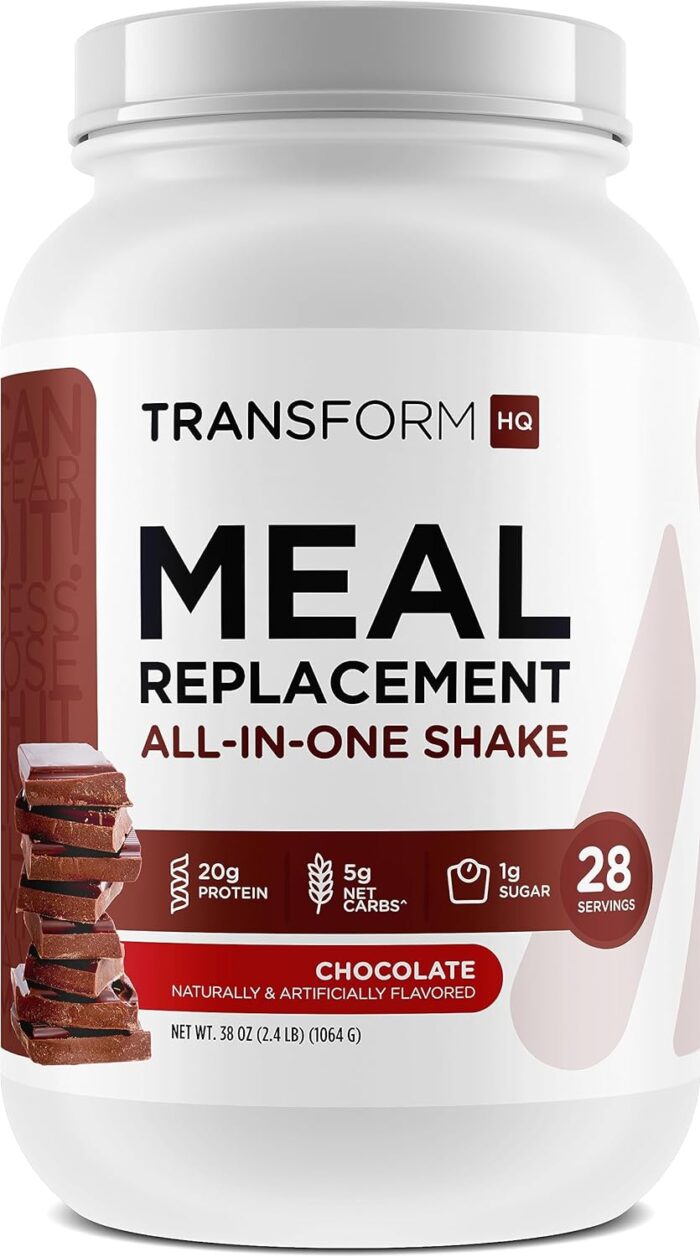 TransformHQ Meal Replacement Shake Powder 28 Servings (Chocolate) - Gluten Free, Non-GMO - Image 2